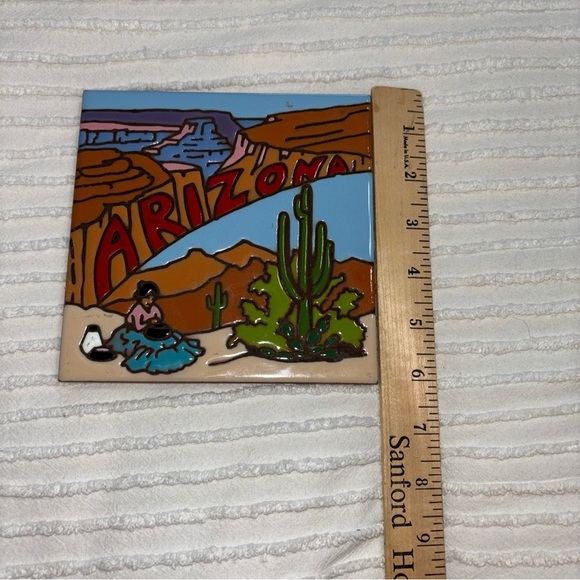 Arizona Earth tones Tile Made in USA Hand  Glazed Color Grand‎ Canyon Souvenir - Picture 7 of 7